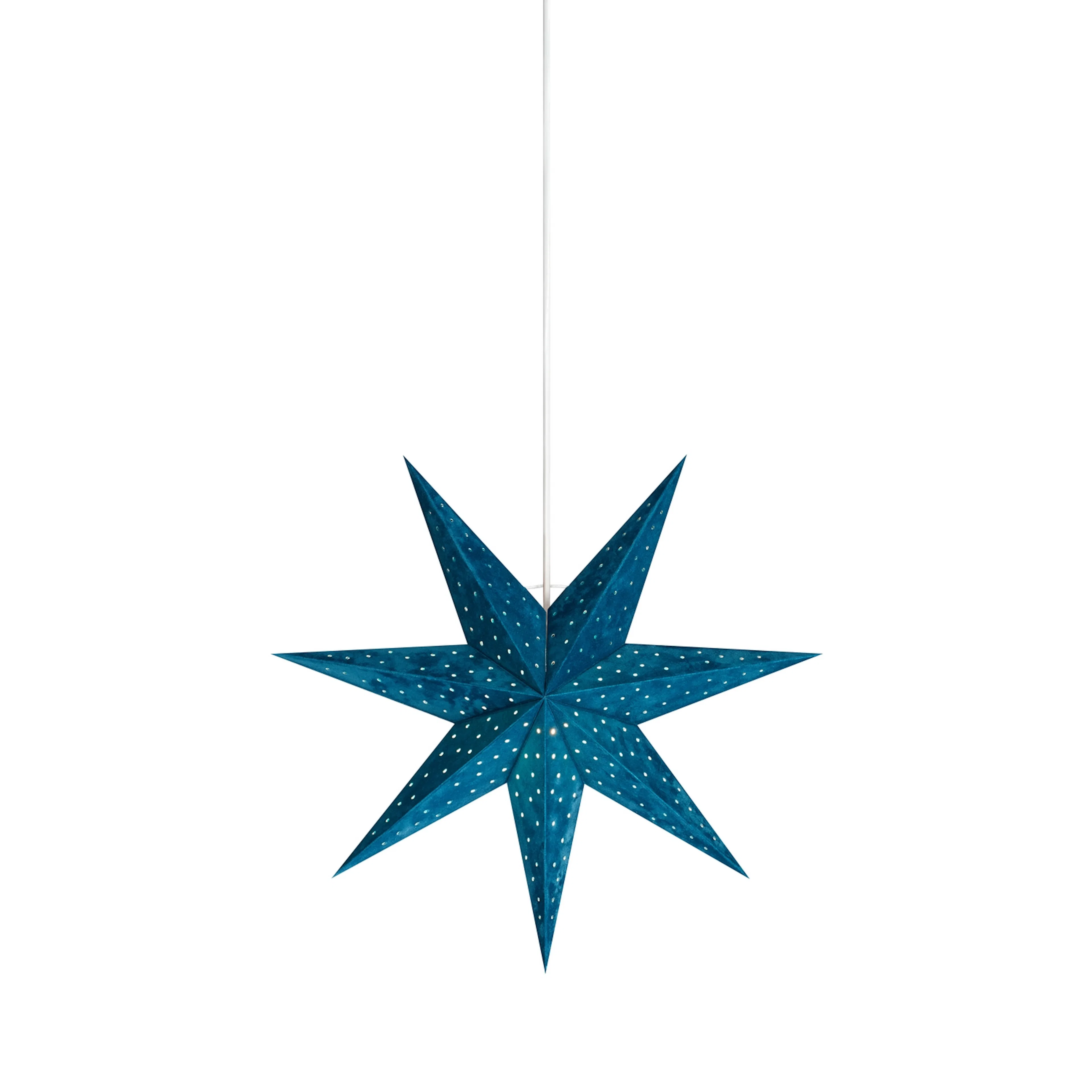 VELOURS Pendant Star 45cm Blue Blå