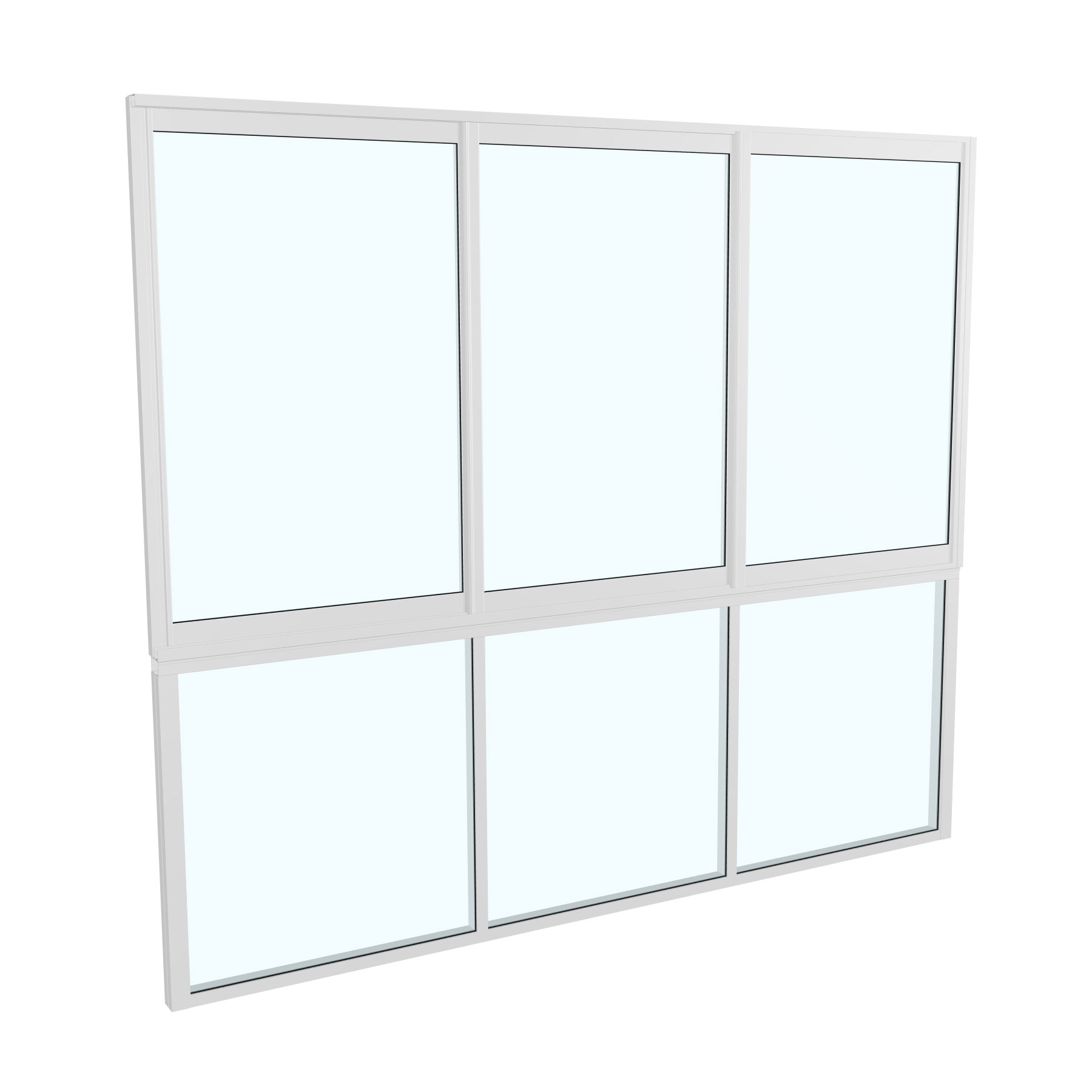 Skjutfönster med fast underdel Landskap Stadig Sommar 3-del