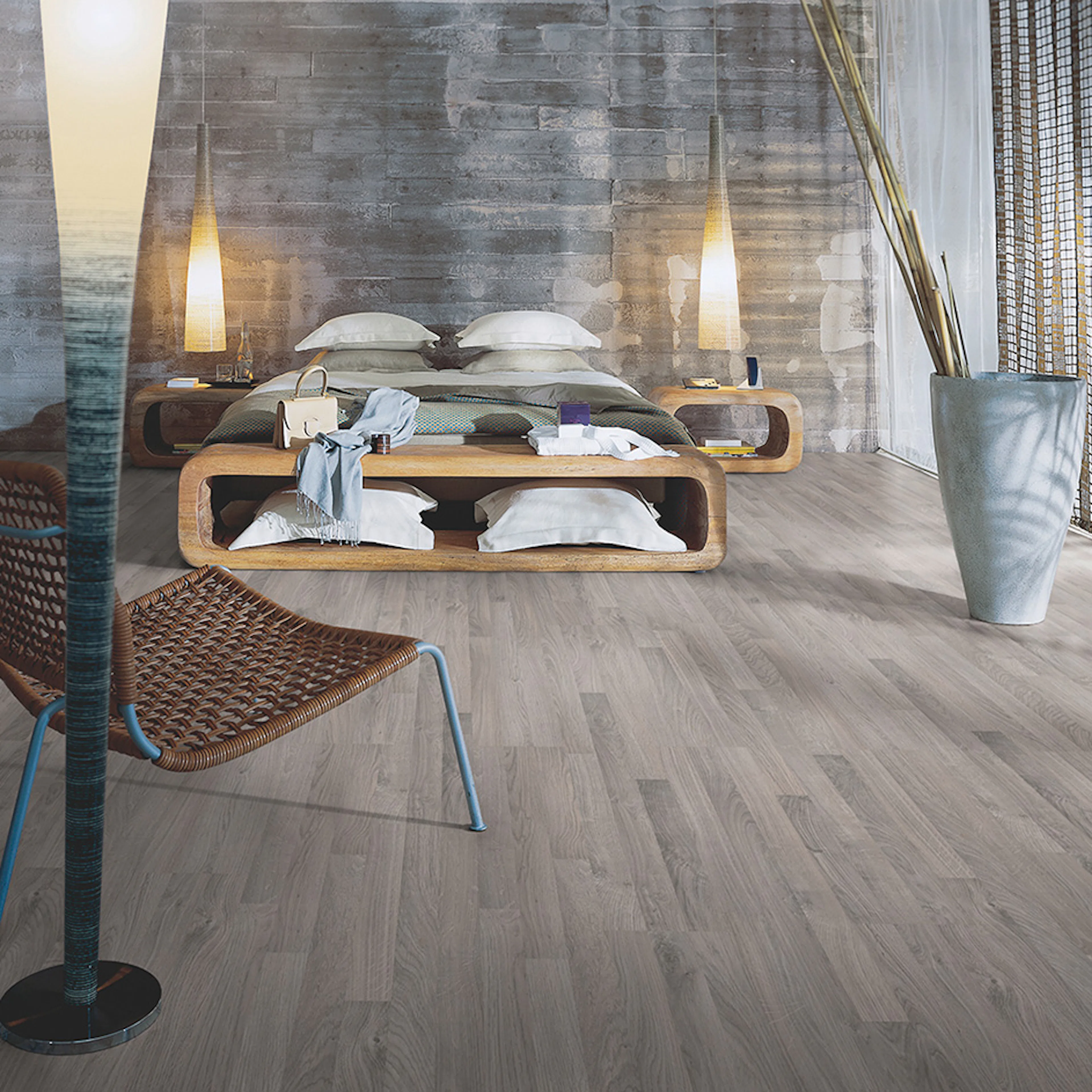 Laminatgolv Pergo Classic Plank Grå Ek 3-Stav