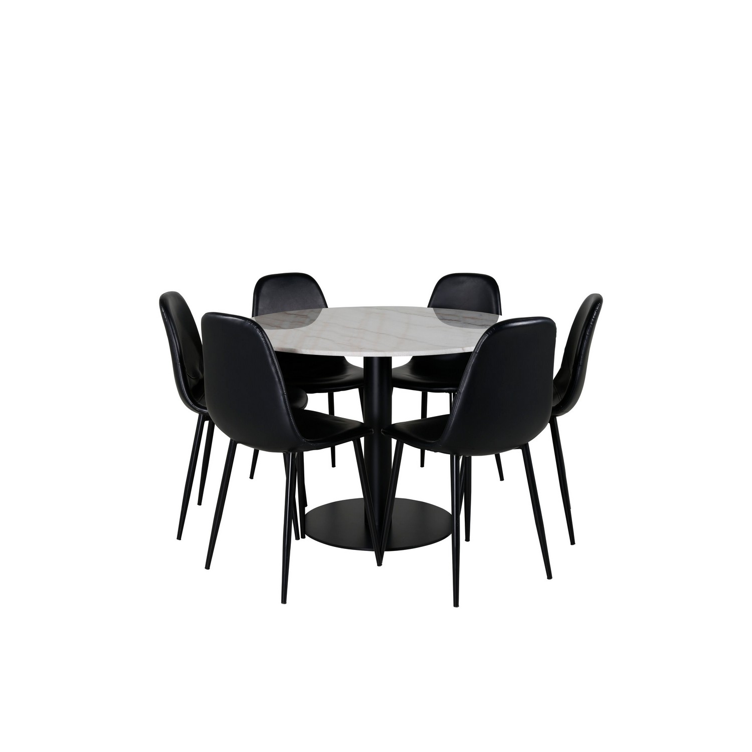 Matgrupp Venture Home Estelle med 6 Pobbie Stolar
