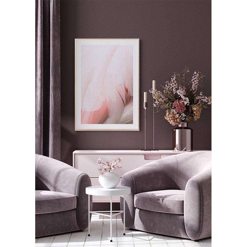 Poster Gallerix Flamingo Feathers