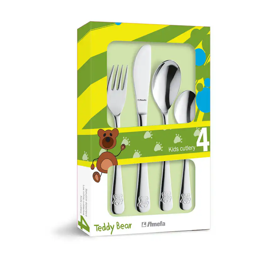 Barnbestick Amefa Teddy 4-pack
