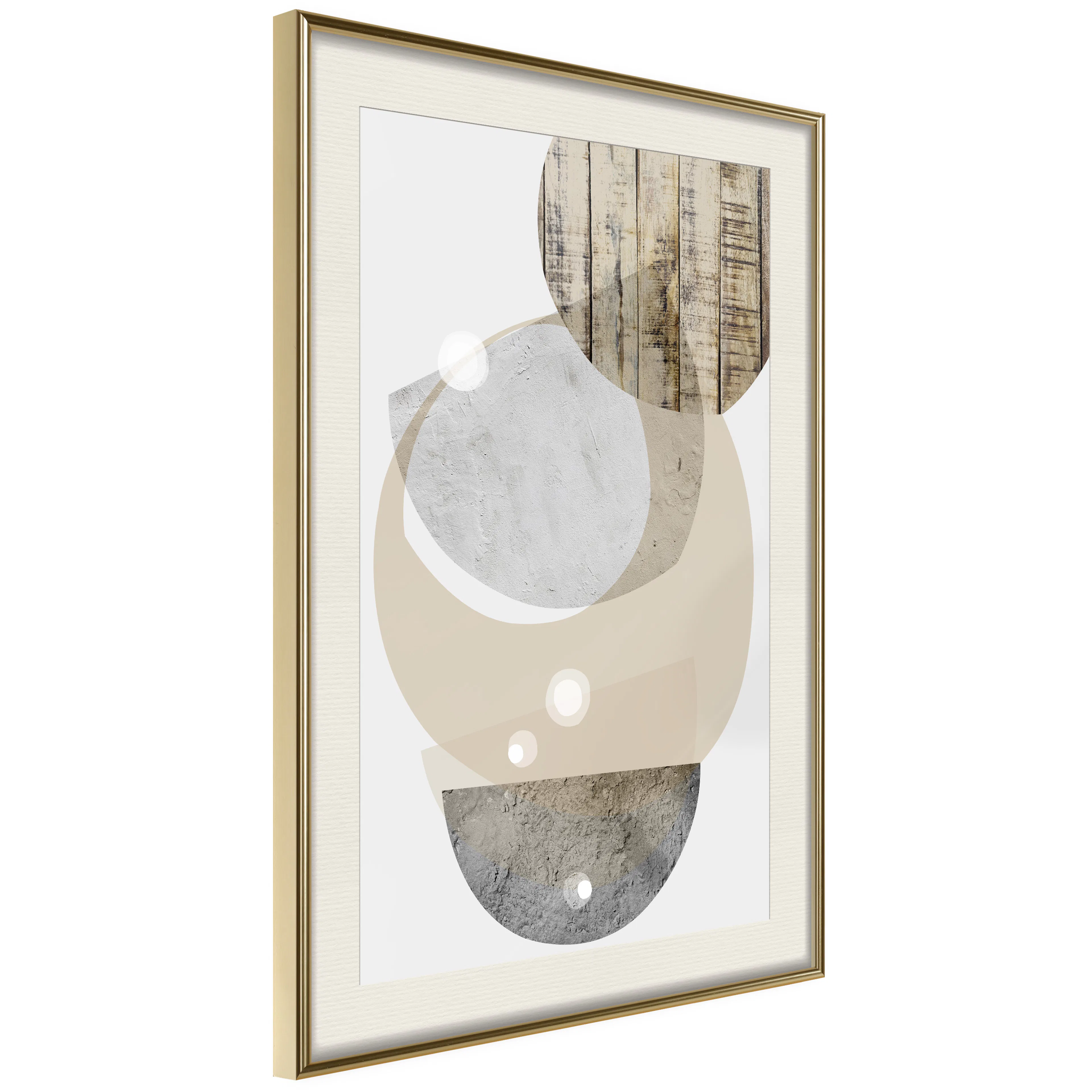Poster Artgeist Affisch Beige Fusion