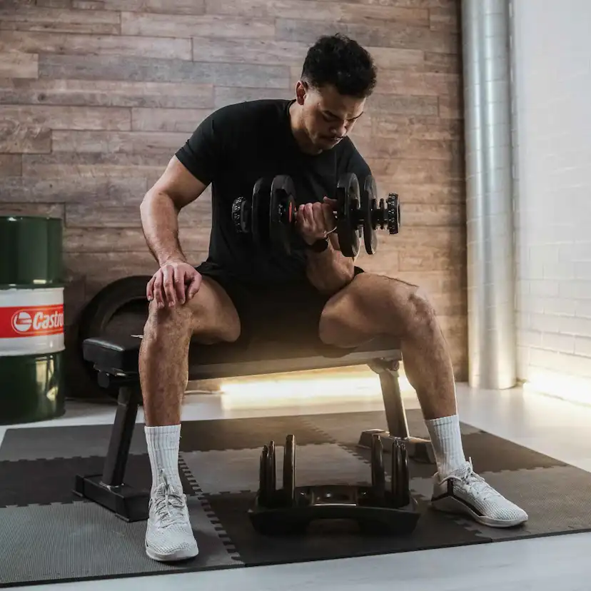 2 x hantlar Nordcore 50 kg justerbar