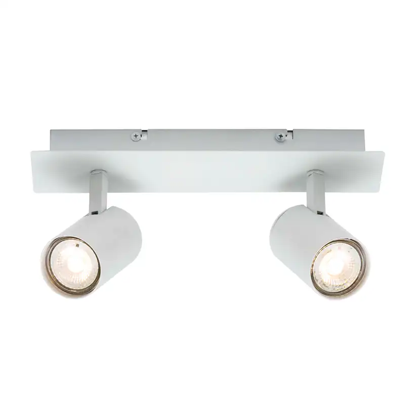 Takspotlight Nordlux Frida 2-Spot Vit Metall Spotlight Tak