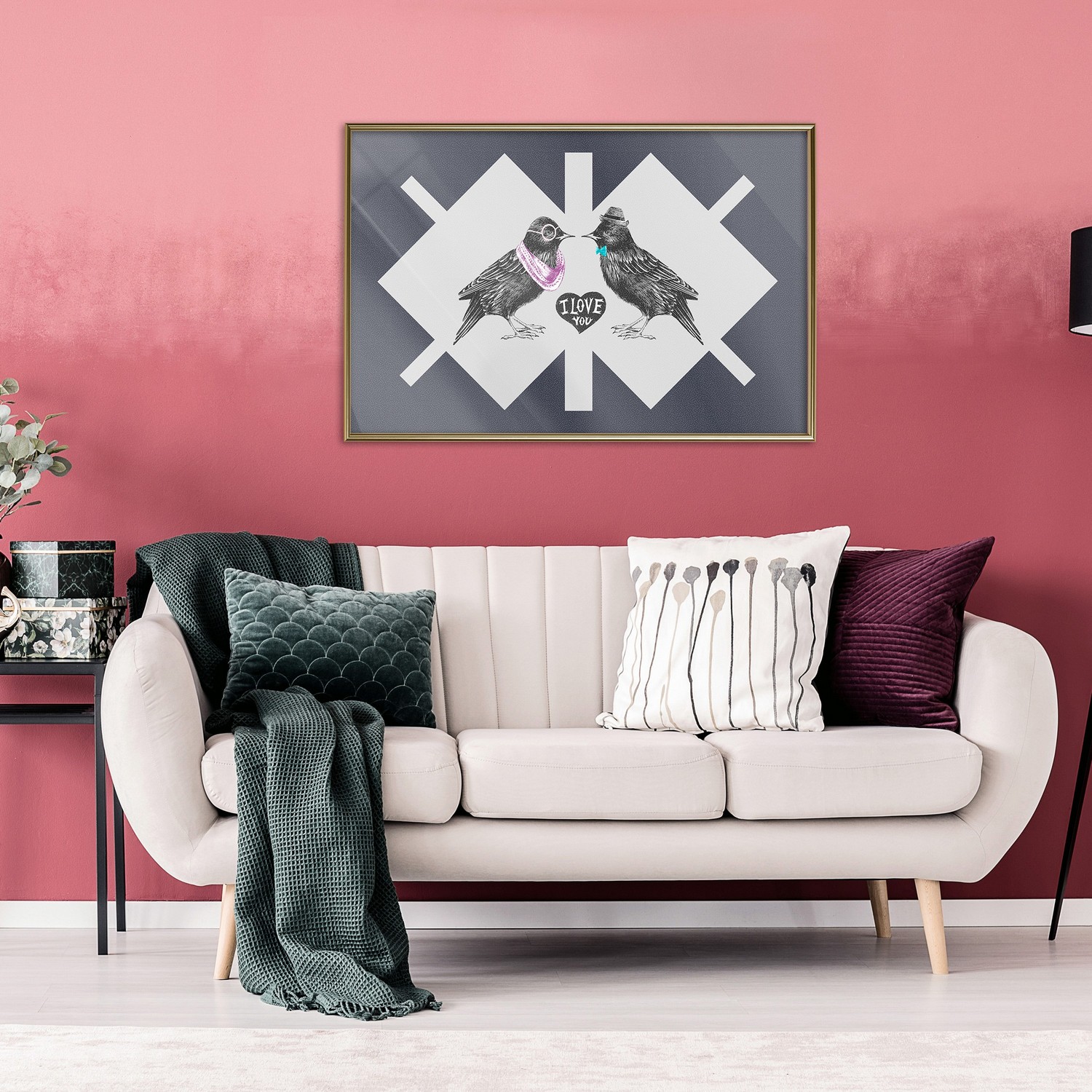 Poster Artgeist Affisch Couple of Starlings