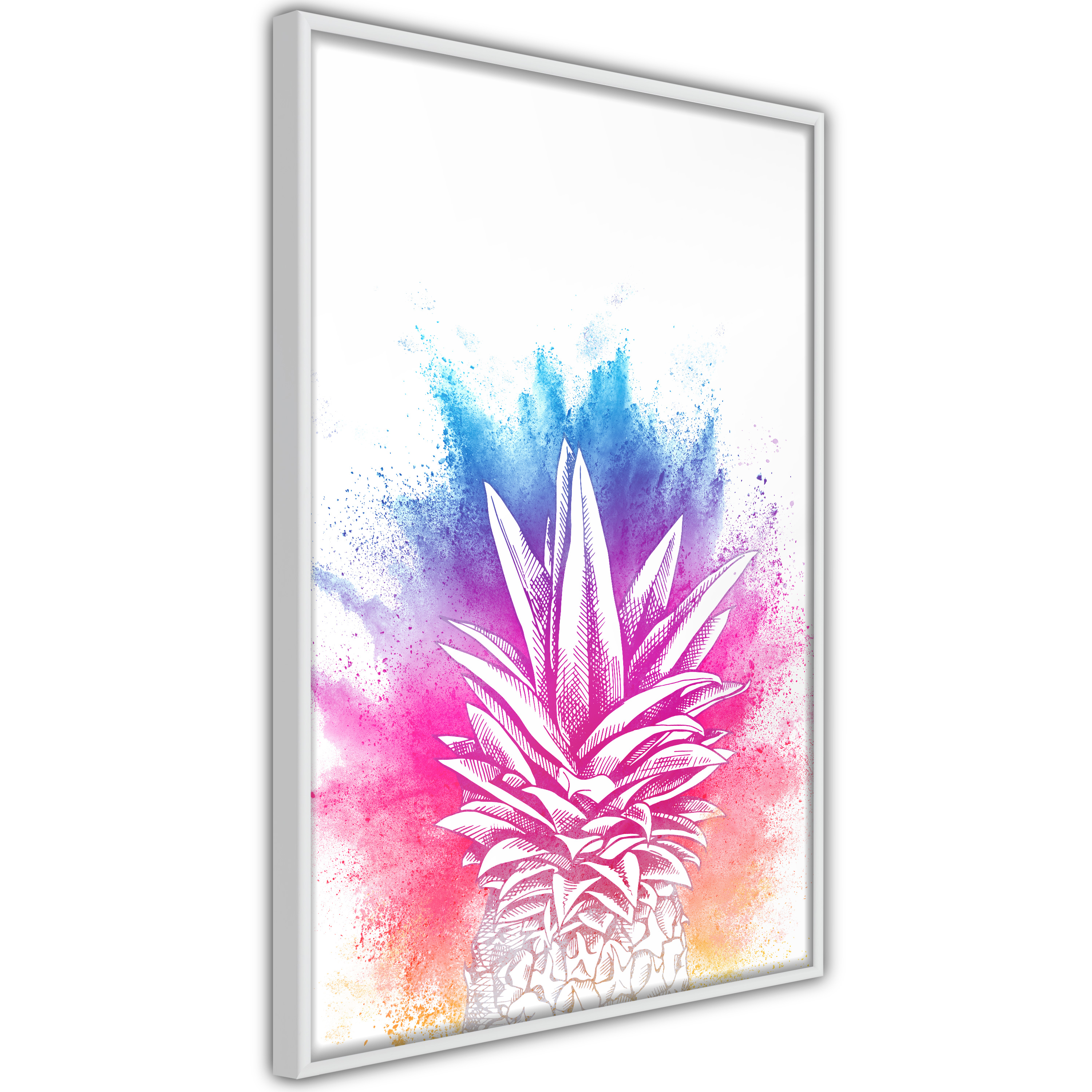 Poster Artgeist Affisch Colourful Pineapple