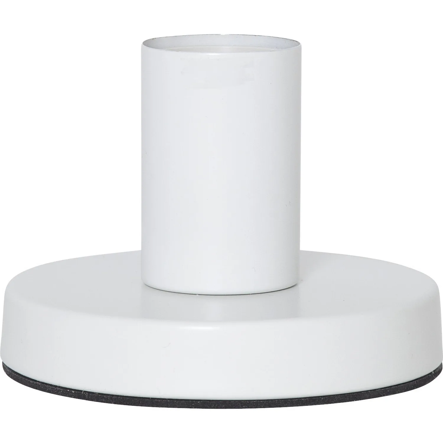 Lampfot E27 Glans Vit, 8.5 cm