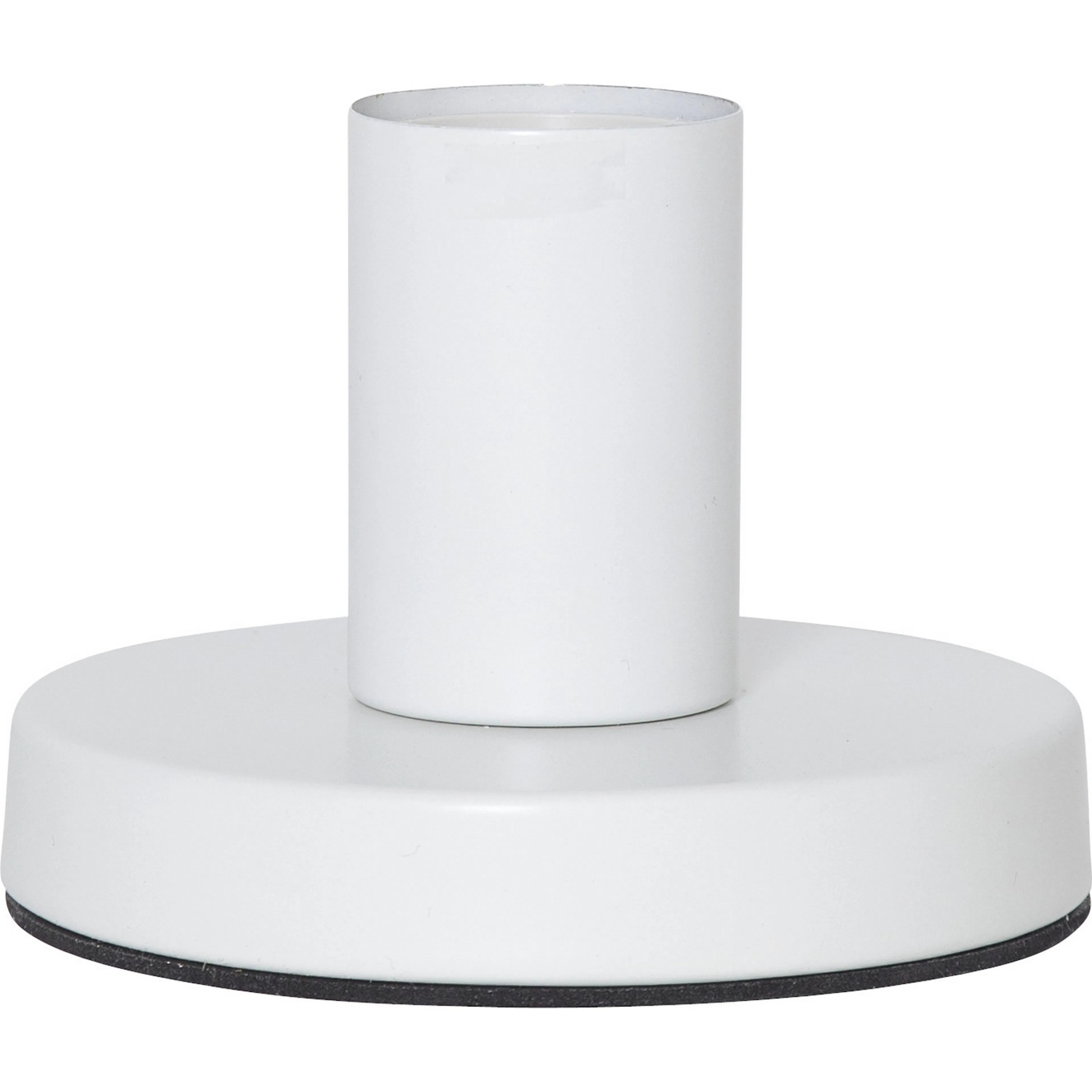 Lampfot E27 Glans Vit, 8.5 cm