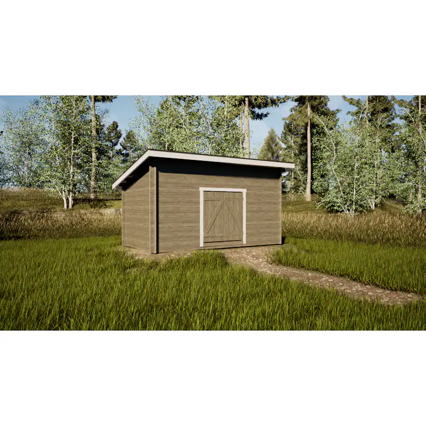 Timmerförråd LP Garden P-M (10m²) Pulpettak