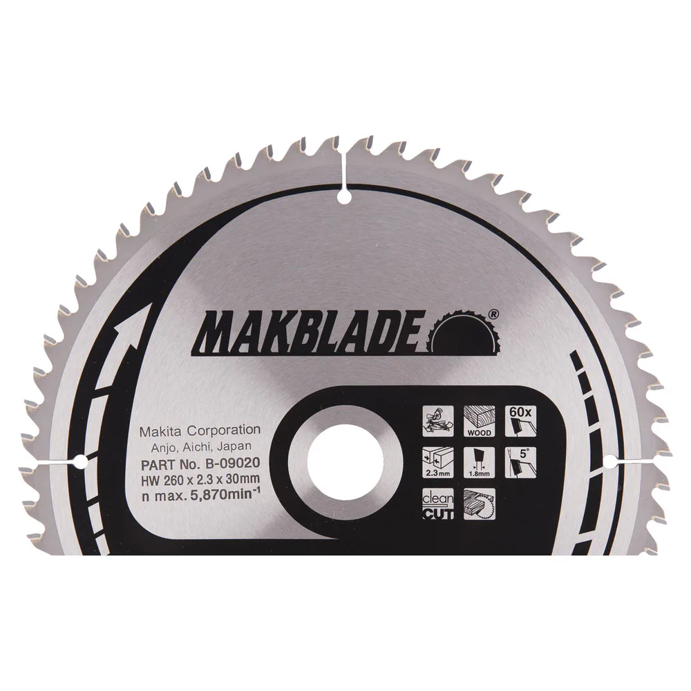 Sågklinga Makita 260x30x2,3mm 60T