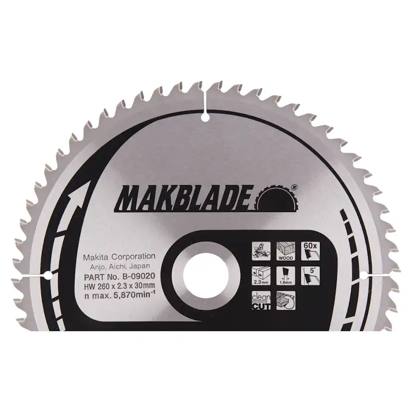 Sågklinga Makita 260x30x2,3mm 60T