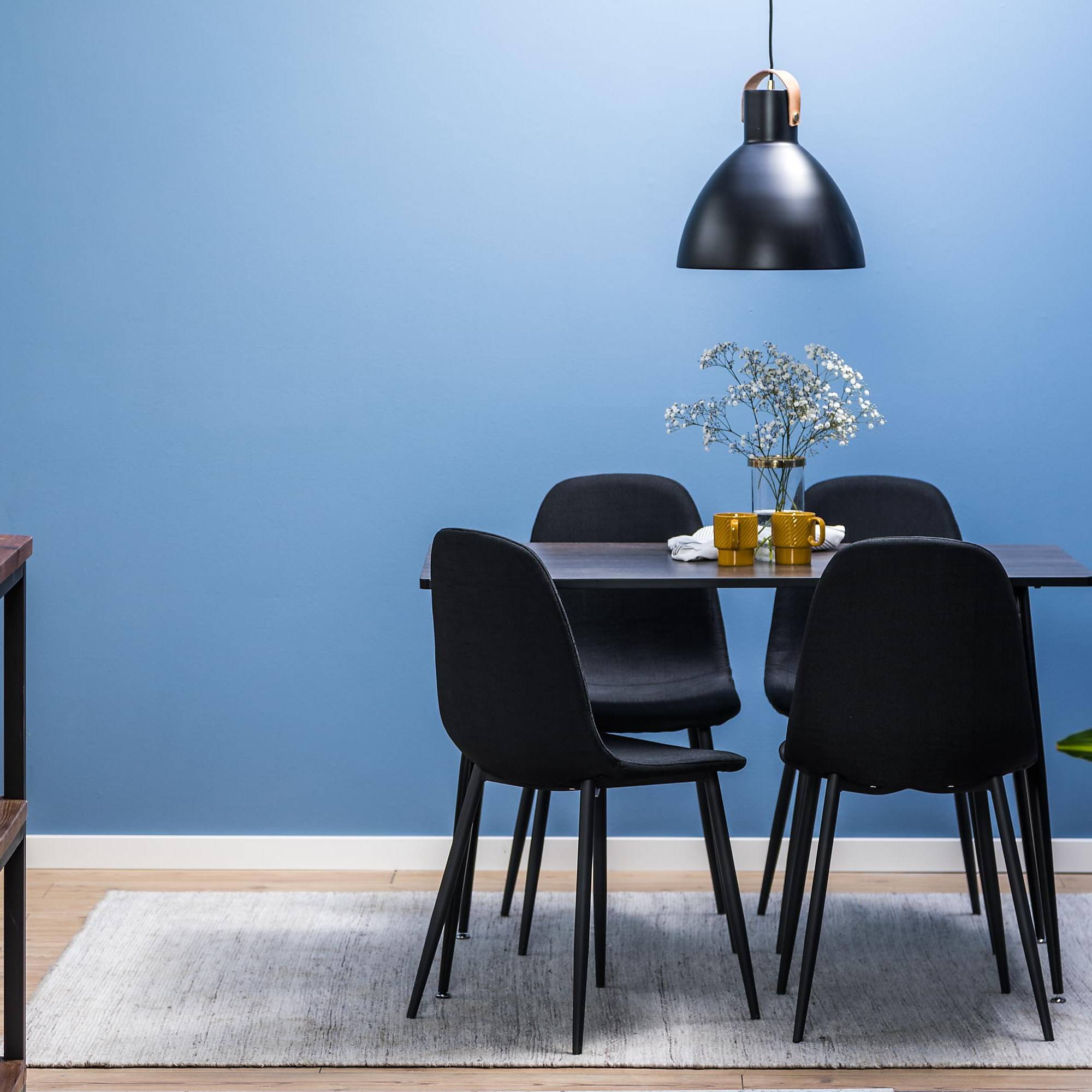 Matgrupp Basic Home Marcelen 120 cm med 4 Nibe Matstol