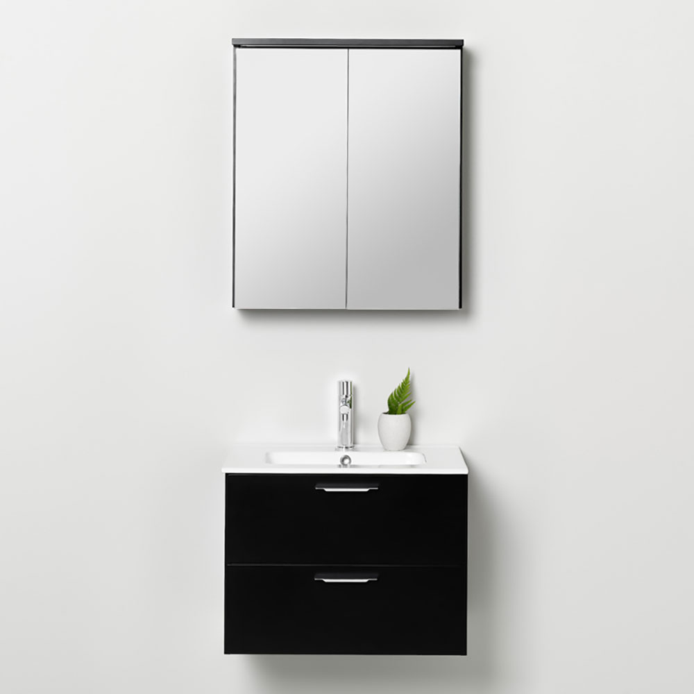 Möbelpaket Westerbergs Afton 600 med Spegelskåp Svart