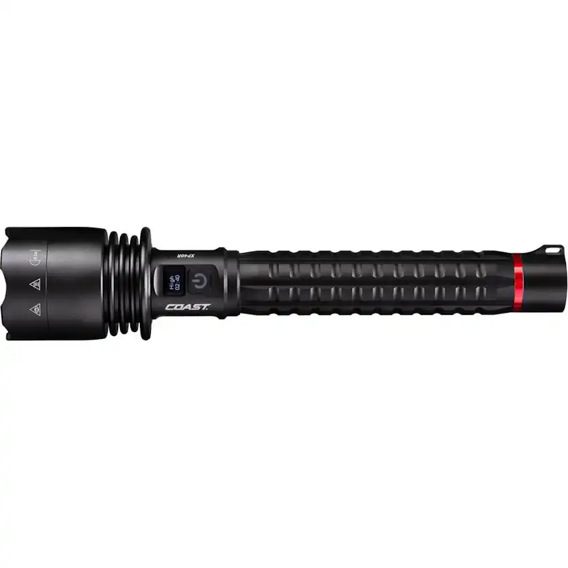 Uppladdningsbar Coast XP40R Ficklampa med PowerIQ Real-time Display 8000 Lumen