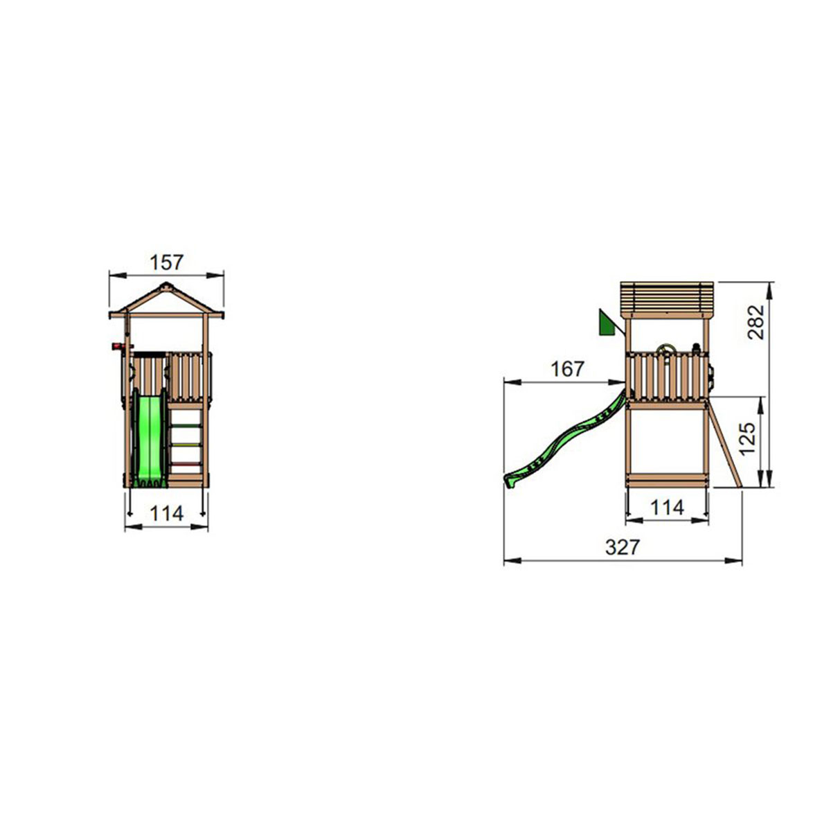 Lektorn Jungle Gym House inkl. rutschkana