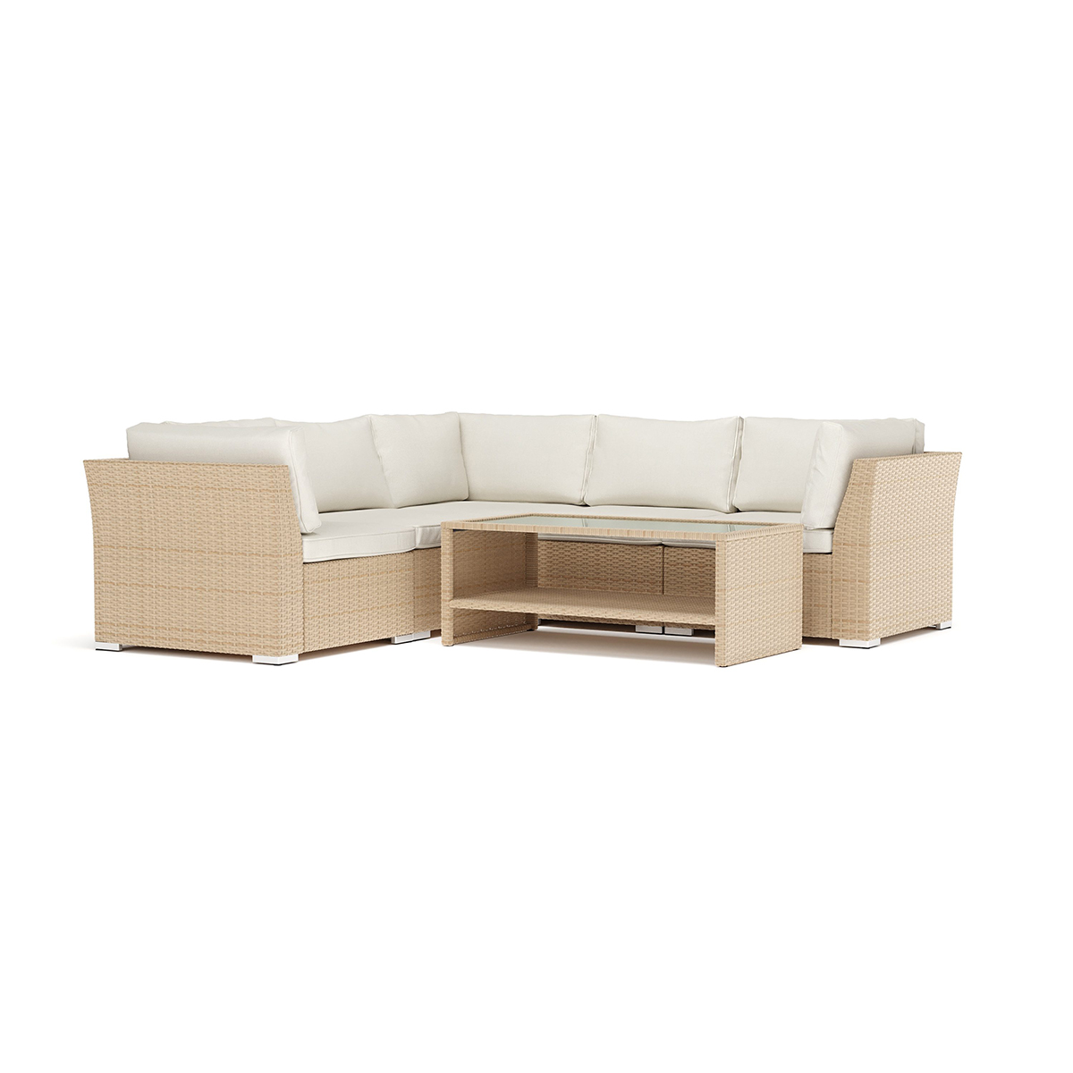 Loungesoffa Comfort Garden Wisconsin utomhus hörnsoffa 5-sits vändbar