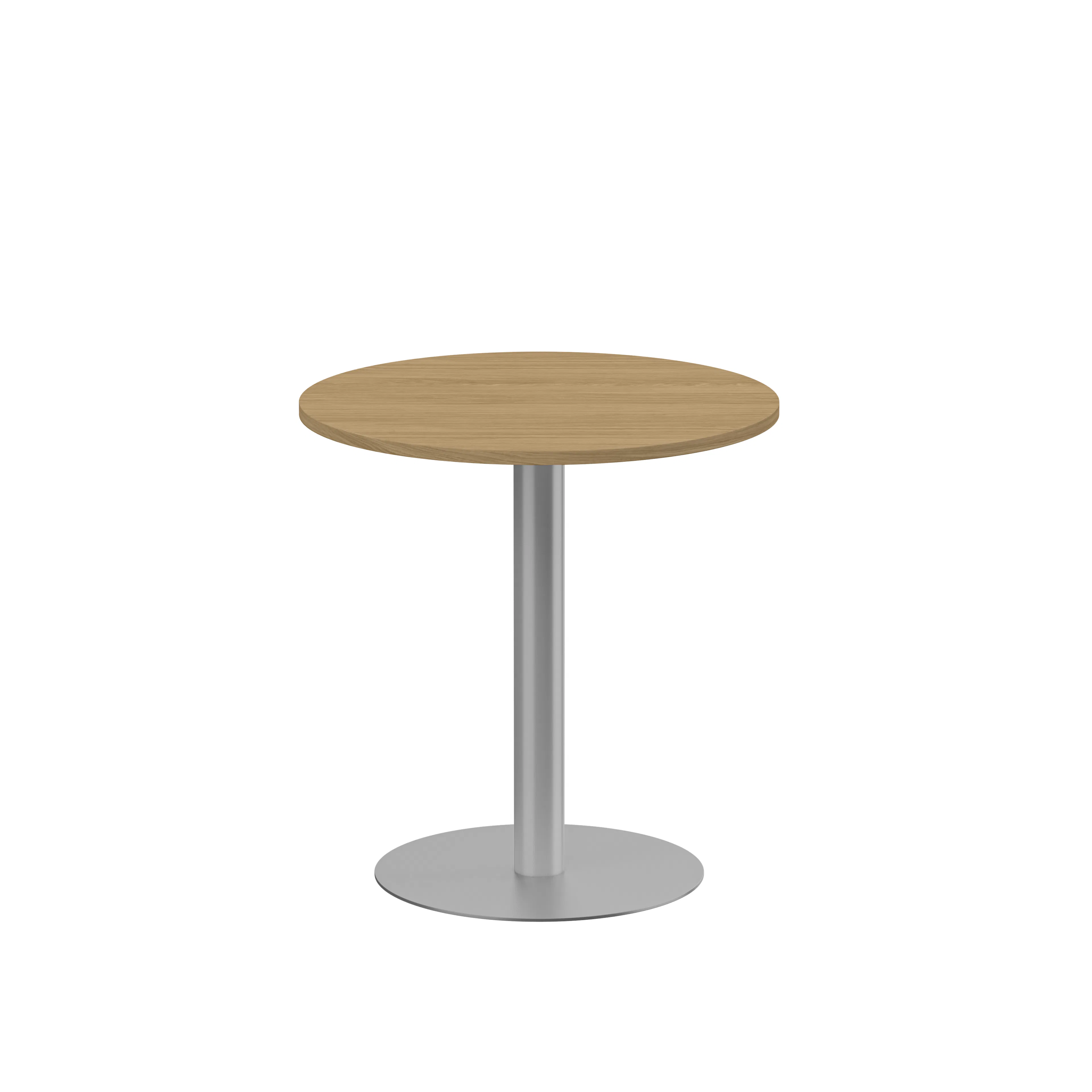 Pelarbord diam 700 H720 eklaminat/silver Ek/Silver