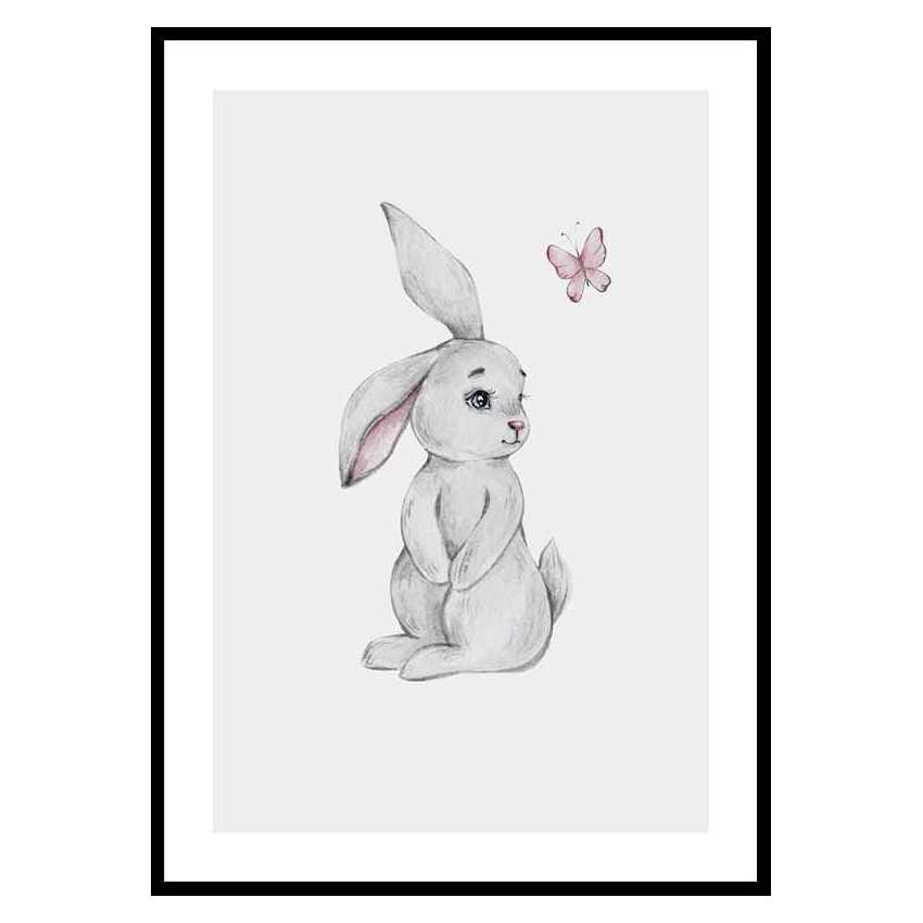 Poster Gallerix Bunny And Butterfly