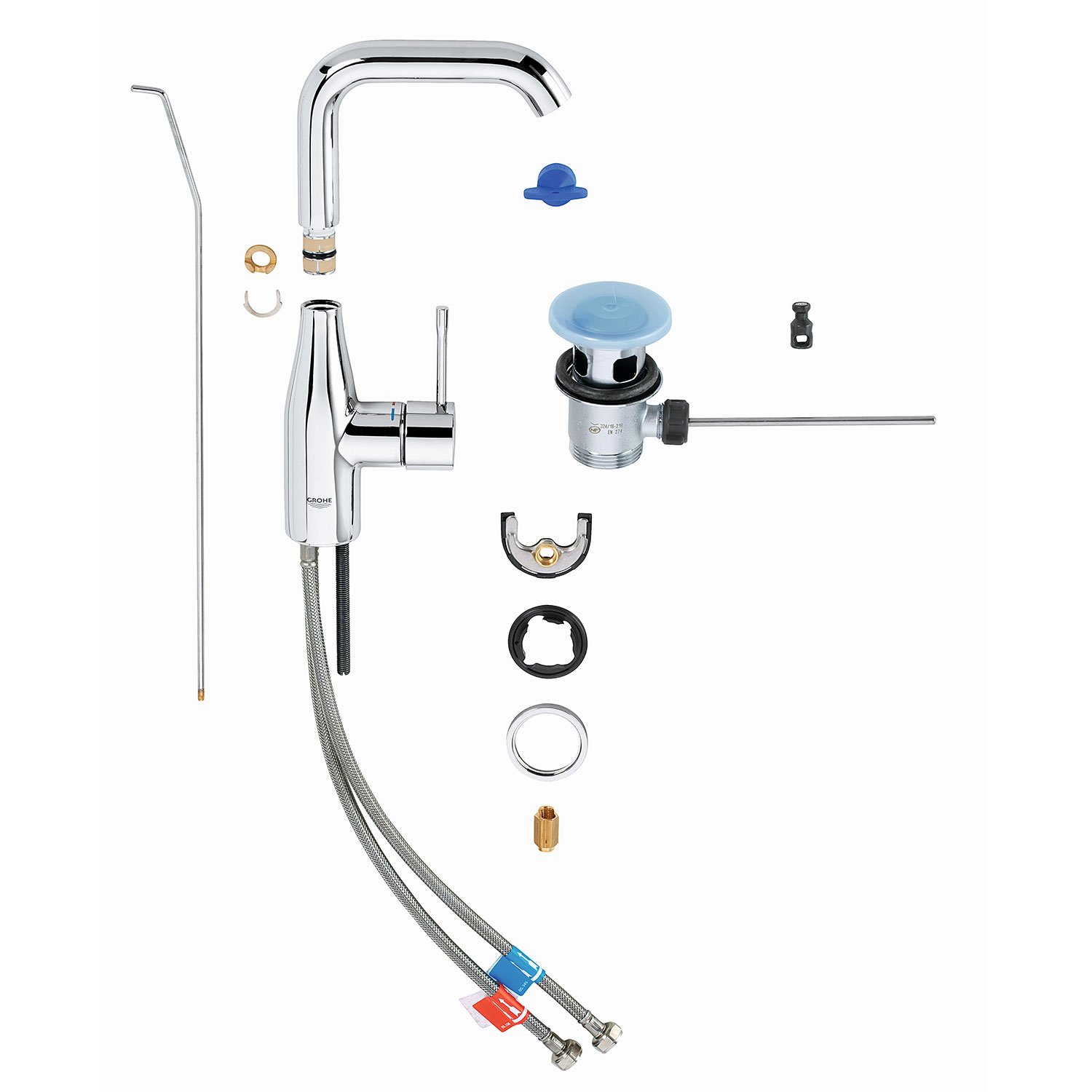 Grohe Essence 32628 med Lyftventil Krom Krom