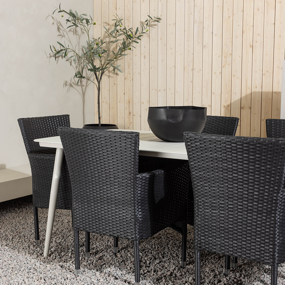 Matgrupp Venture Home Lina Bord med 6 Malina Stolar