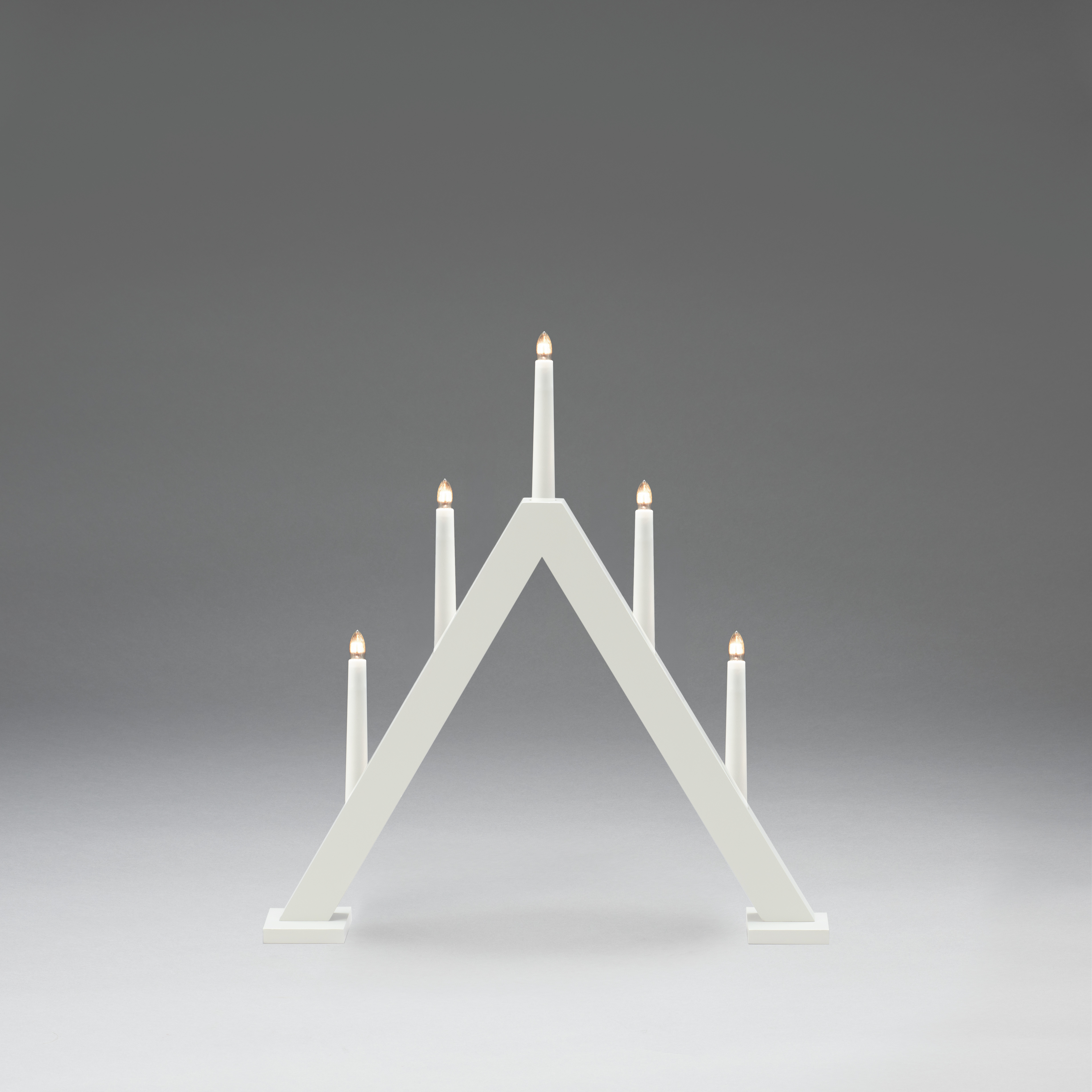 Adventsljusstake Gnosjö Konstsmide Basic Träljusstake 5 Ljus E10