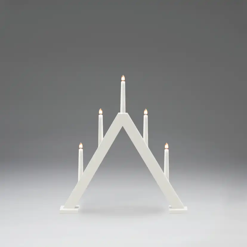 Adventsljusstake Gnosjö Konstsmide Basic Träljusstake 5 Ljus E10