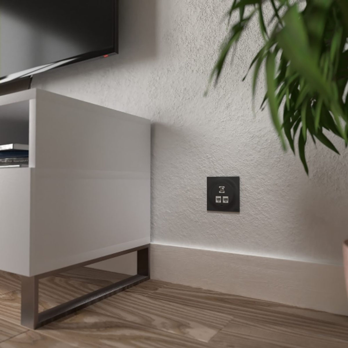 Vägguttag Elko One Modularuttag Infälld RJ45 Cat.6 UTP