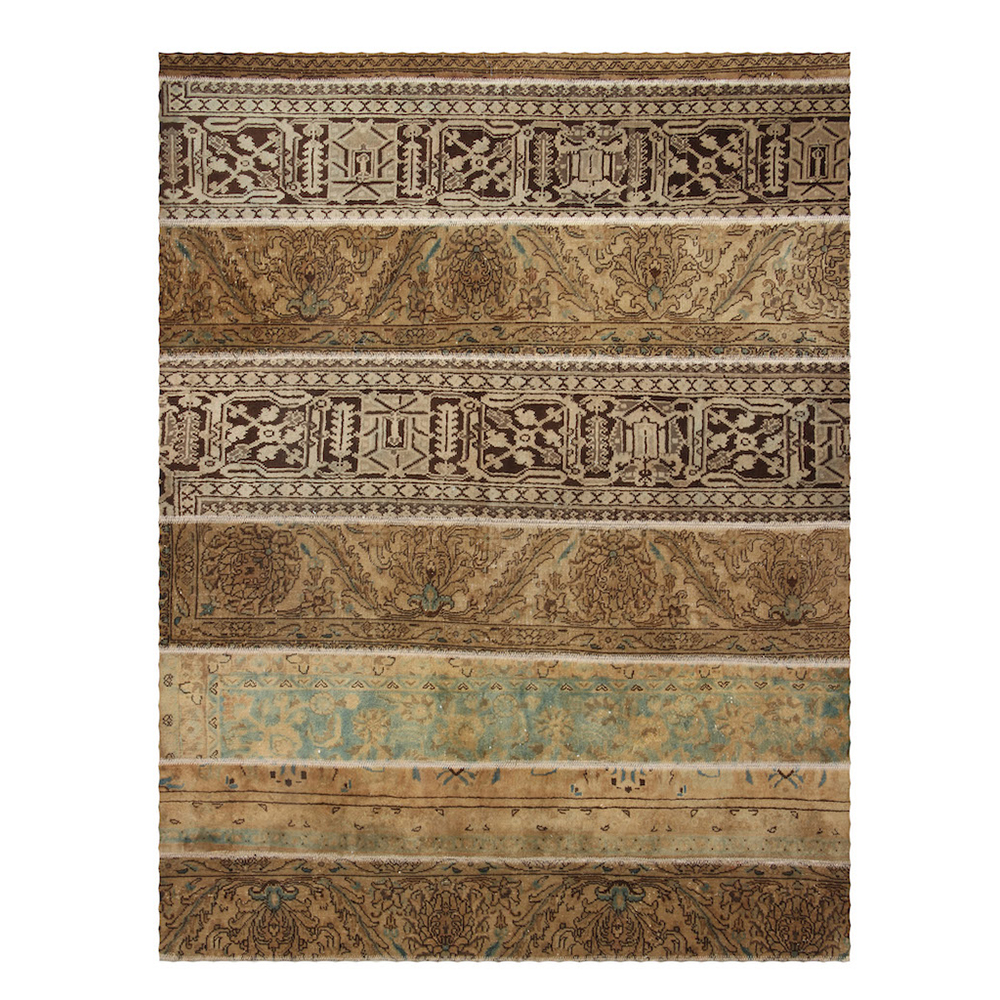 Persisk Patchworkmatta D-sign Handknuten 750894