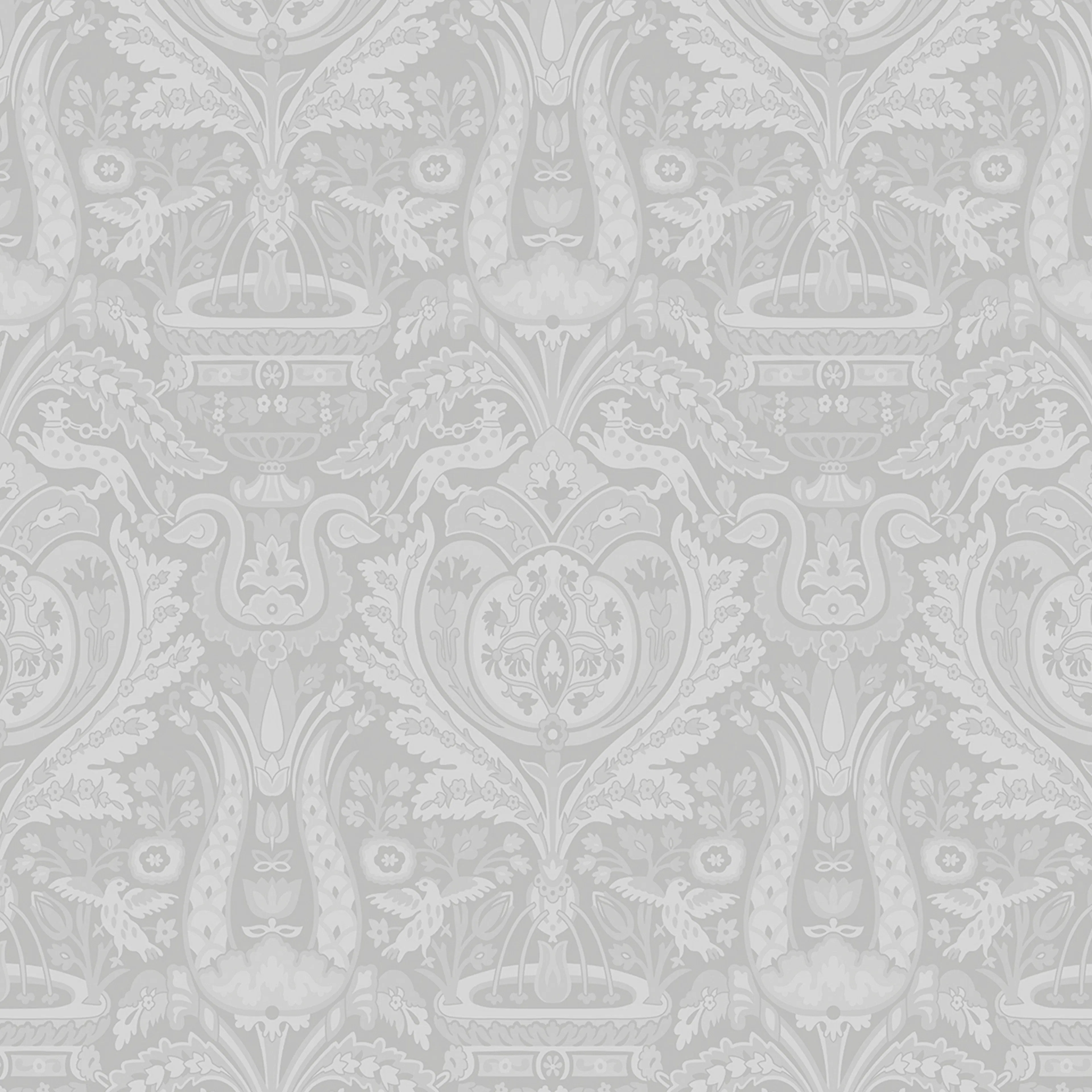 Tapet Laura Ashley Heraldic Damask Slate Gra