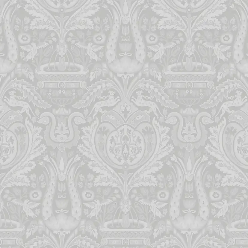Tapet Laura Ashley Heraldic Damask Slate Gra