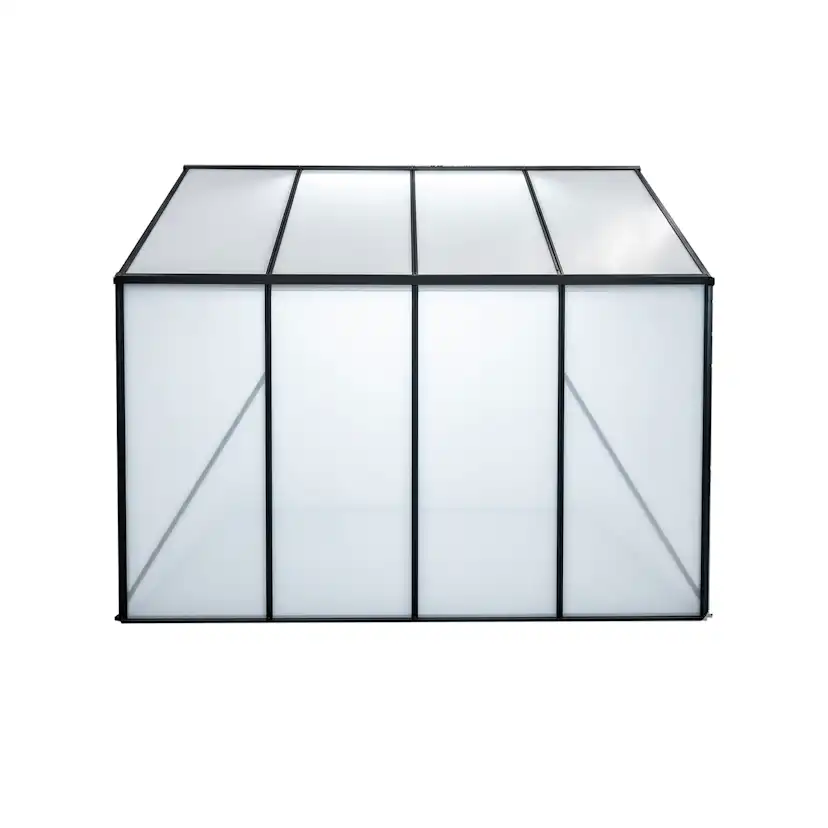 Växthus Mag-Pro 4,8 m² Svart Med Sockel