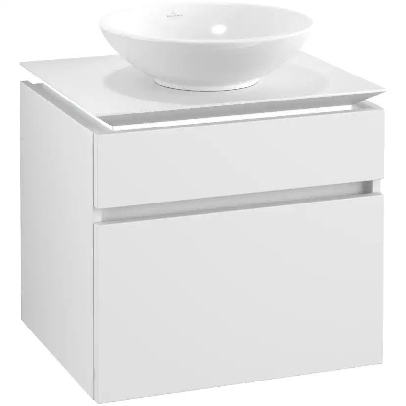 Tvättställsskåp Villeroy & Boch Legato 600 med 2 Lådor för Ytmonterat Tvättställ