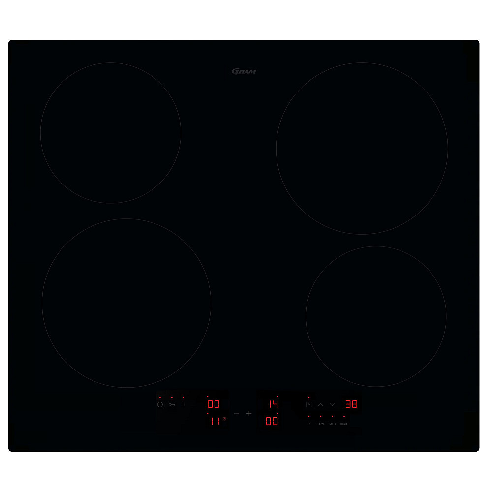 Induktionshäll Gram 6244-90 TI Svart