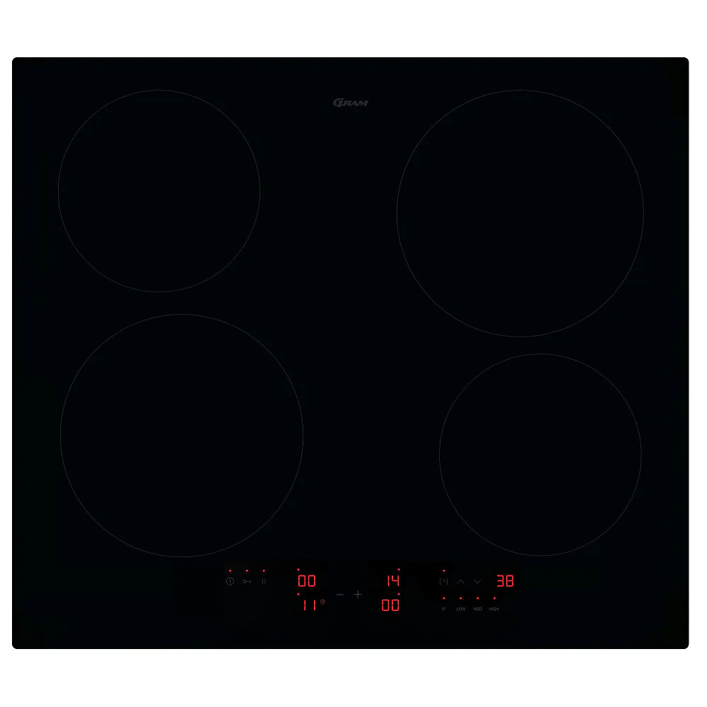 Induktionshäll Gram 6244-90 TI Svart