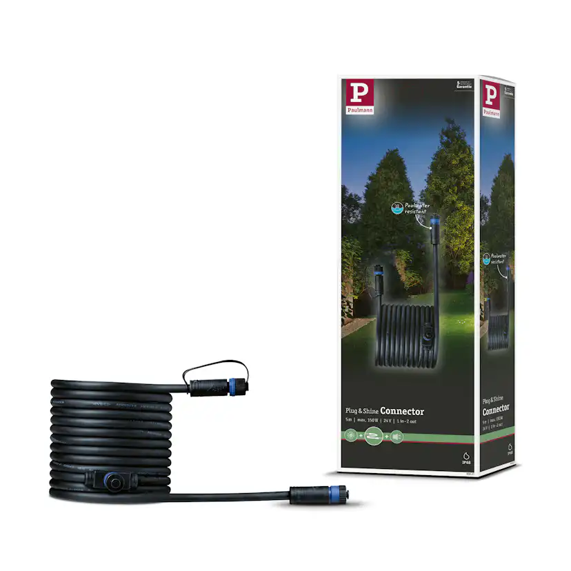 Anslutningskabel Paulmann Plug & Shine IP68 max. 150W 1in-3ut