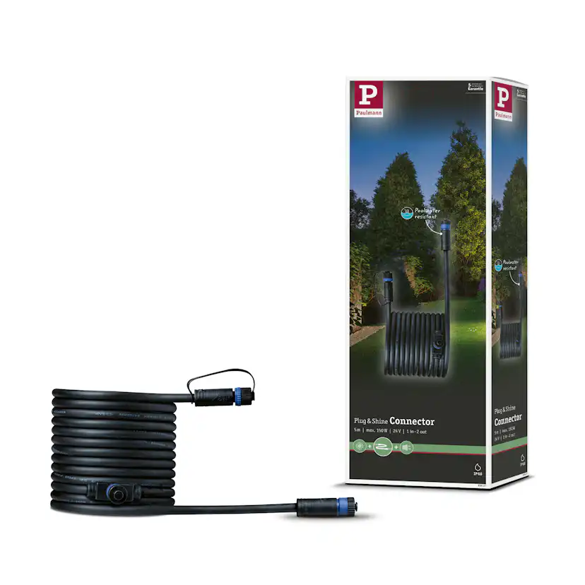 Anslutningskabel Paulmann Plug & Shine IP68 max. 150W 1in-2ut Kabellängd: 5 m