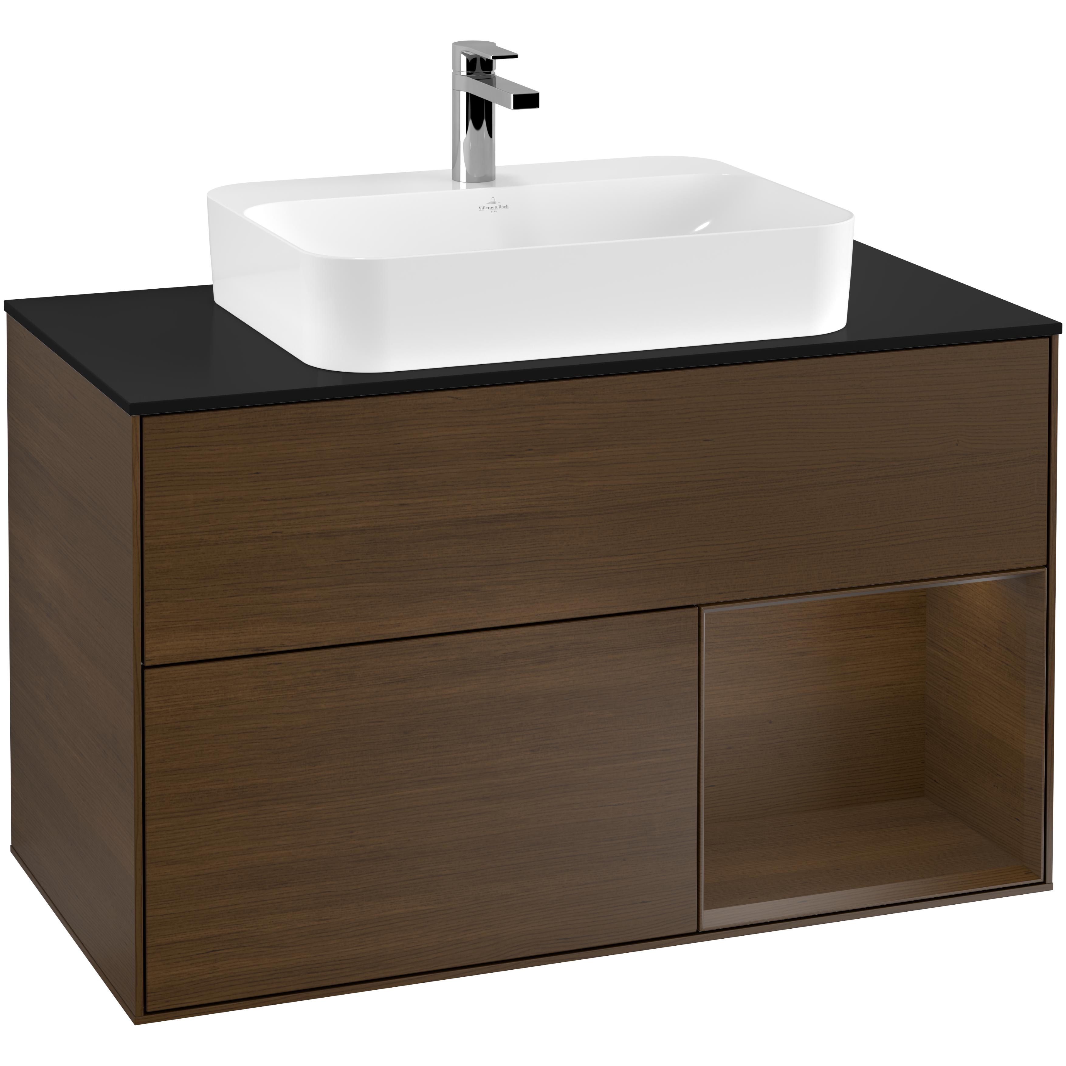 Tvättställsskåp Villeroy & Boch Finion med 2 Lådor Hylla och Bänkskiva för Ytmonterat Tvättställ