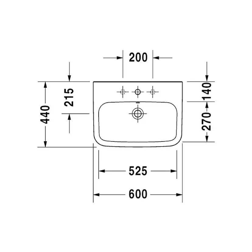 Tvättställ Duravit DuraStyle 2319