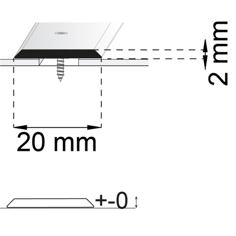 Skarvlist Habo A25 Mässing 20 mm