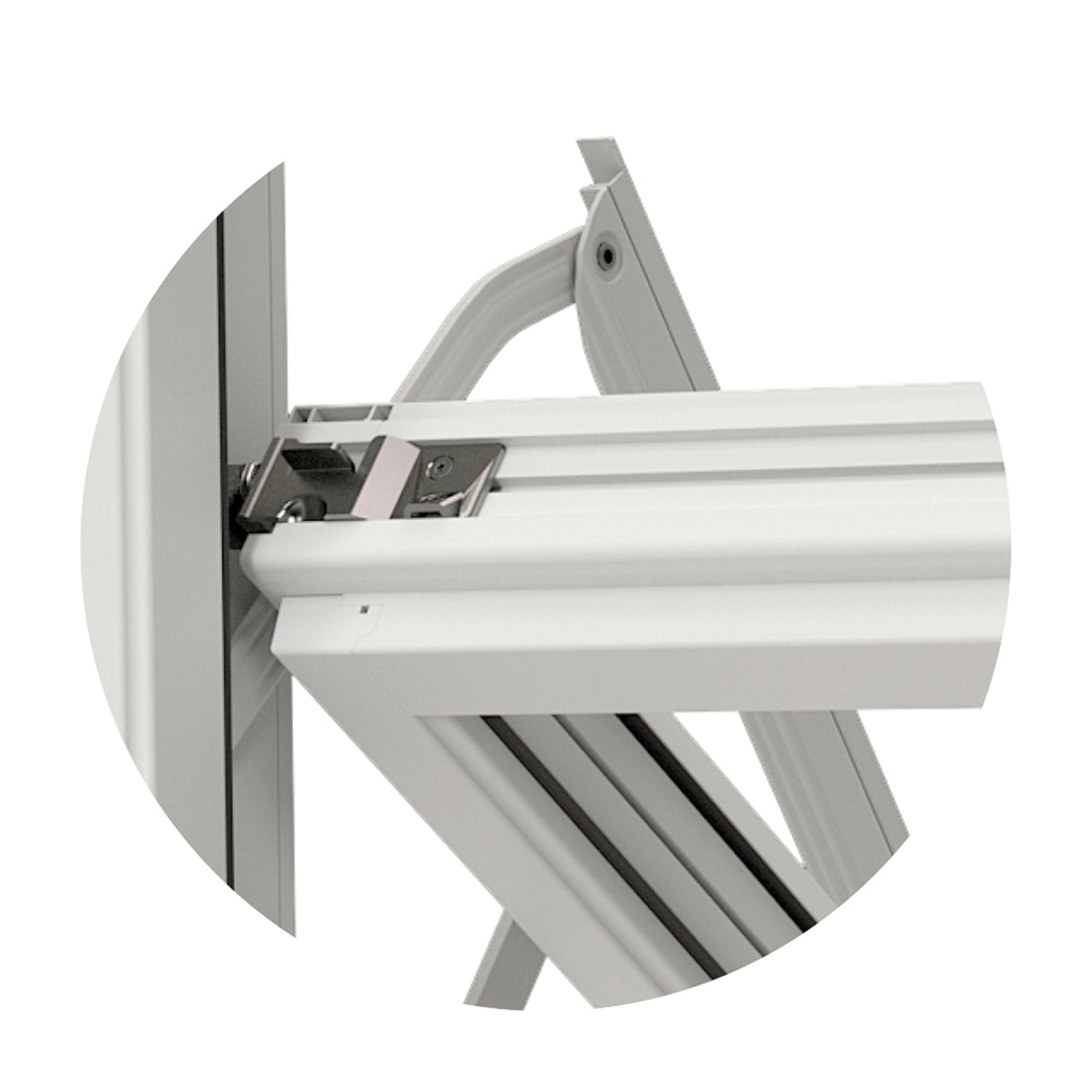 Vridfönster NorDan NTech 3-Glas Aluminium Lagerfört