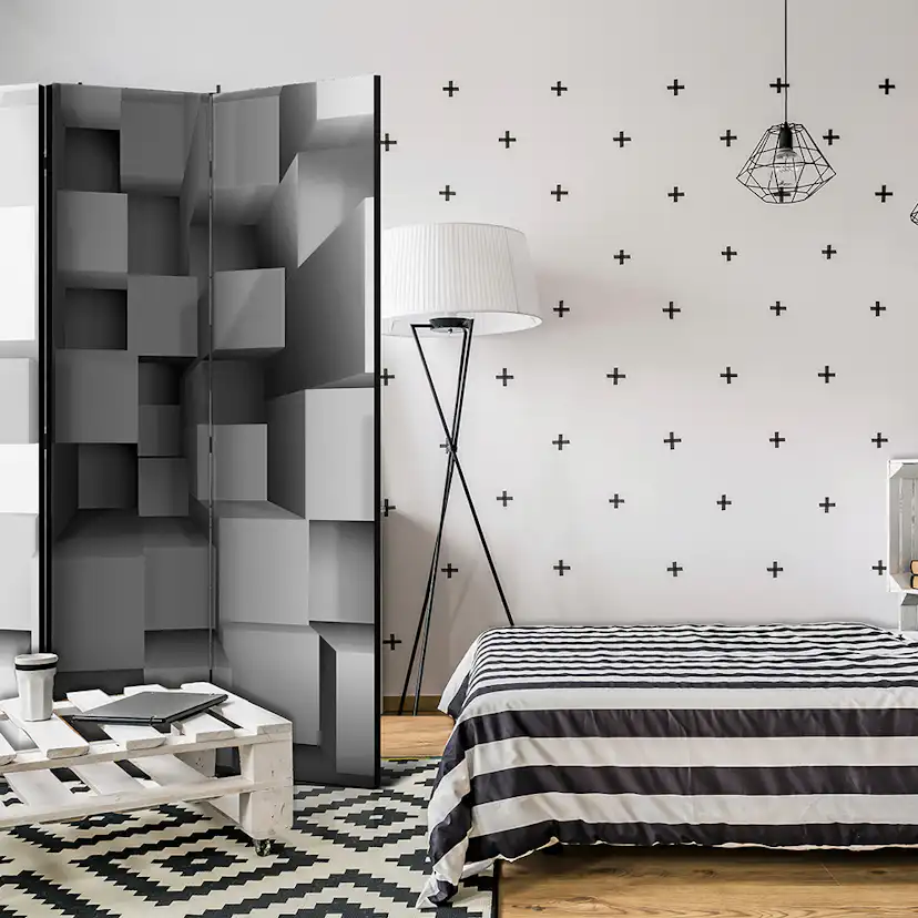 Rumsavdelare Skärmvägg Arkiio Geometric Puzzle 135x172 cm