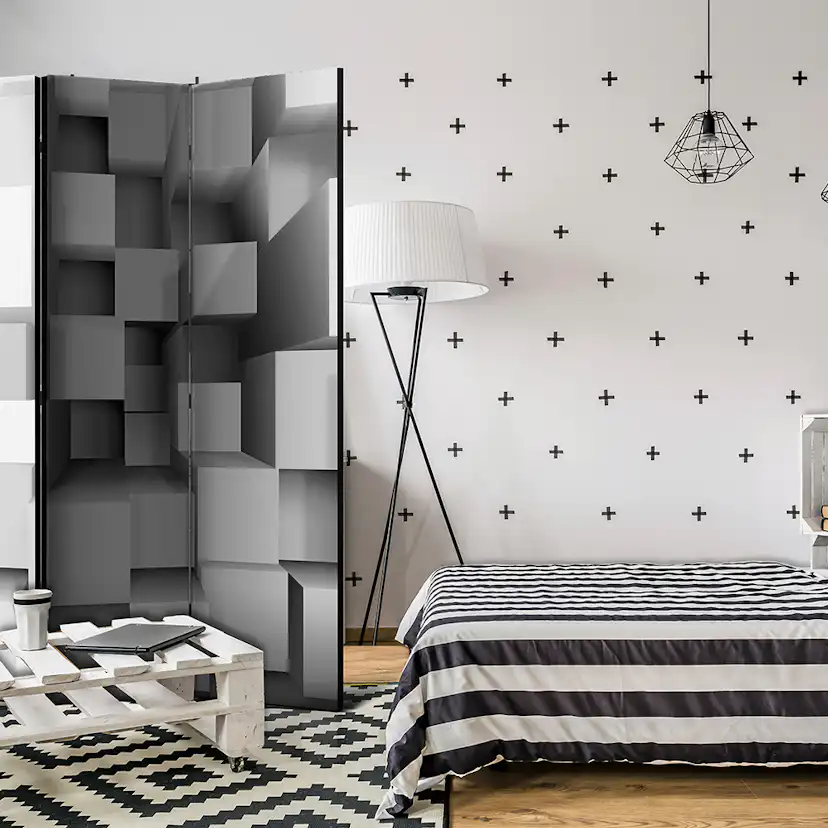 Rumsavdelare Skärmvägg Arkiio Geometric Puzzle 135x172 cm