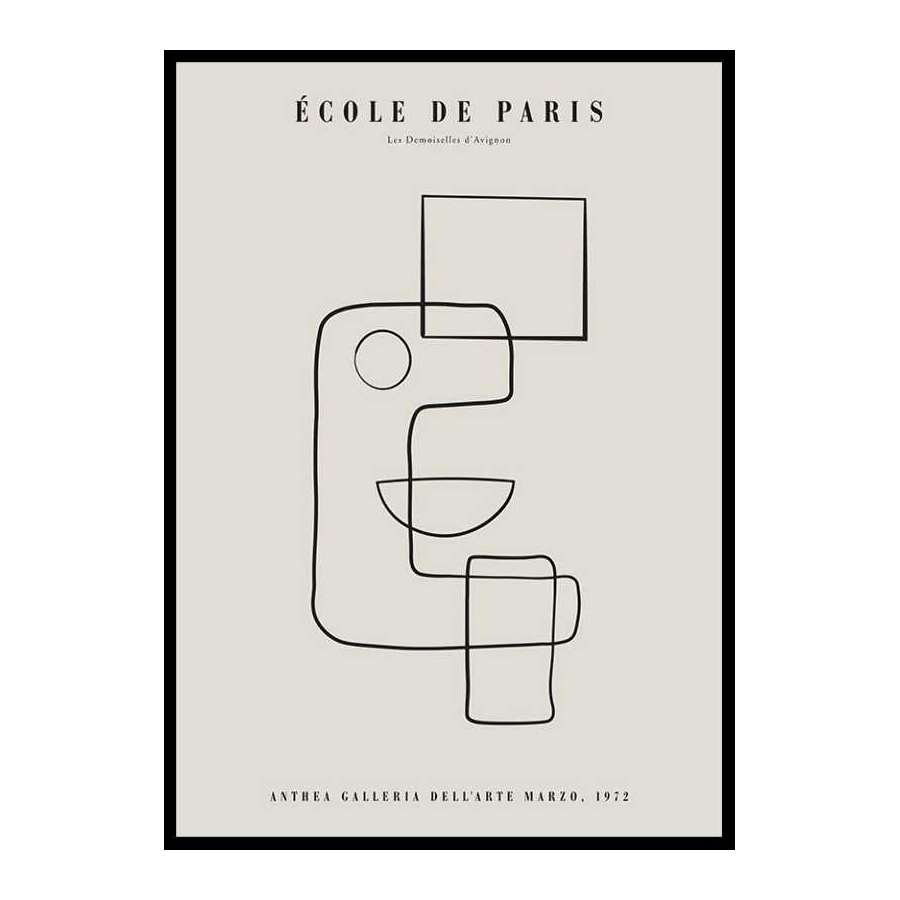 Poster Gallerix Picasso Cubisme Et Lignes