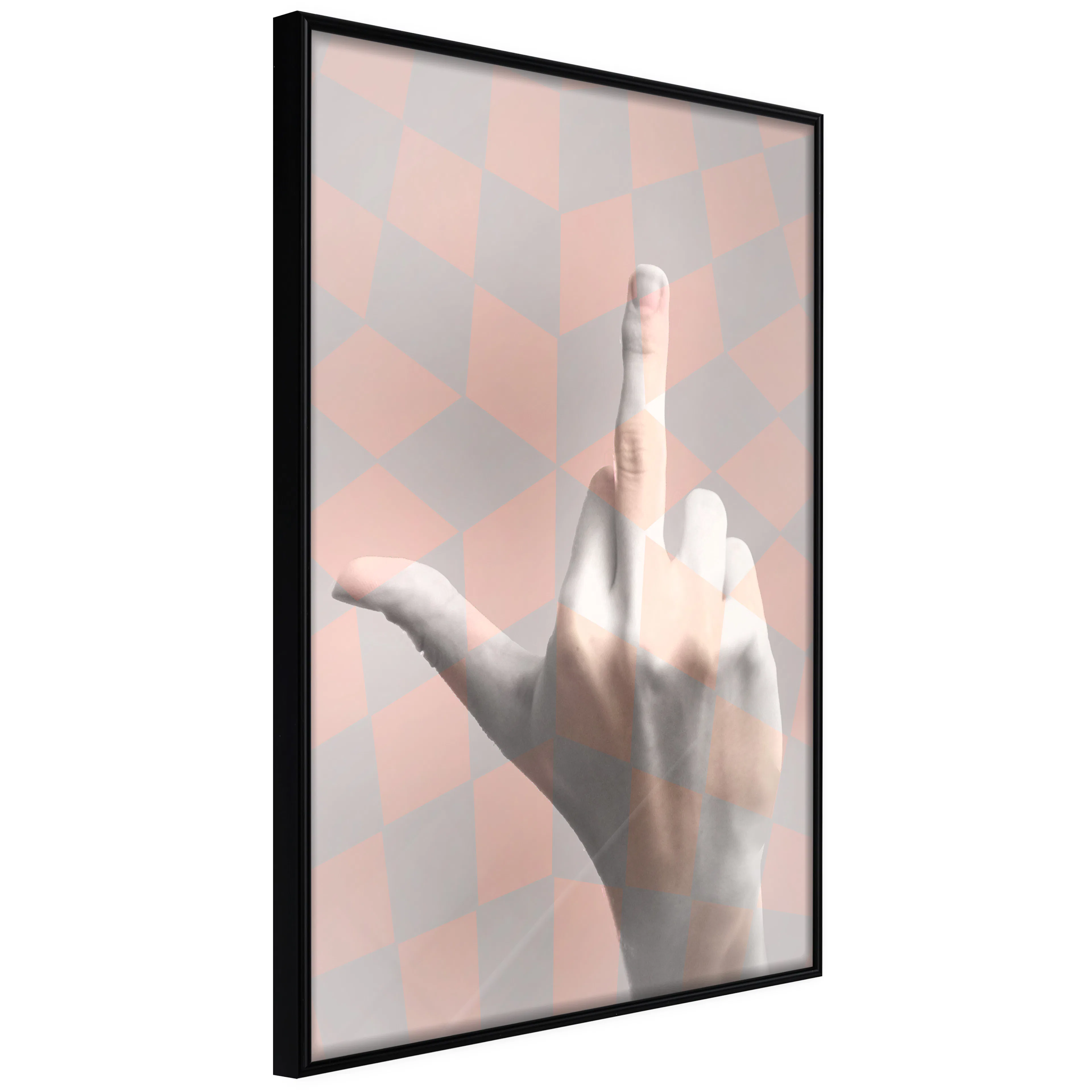 Affisch - F*ck You! [Poster] 20x30 Svart ram, 20x30 cm
