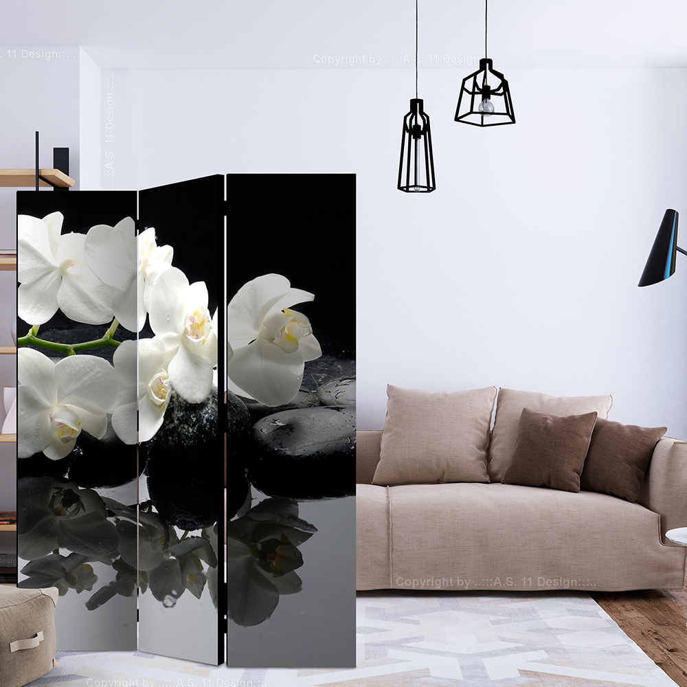 Rumsavdelare Skärmvägg Arkiio Spa Stones And Orchid 135x172 cm