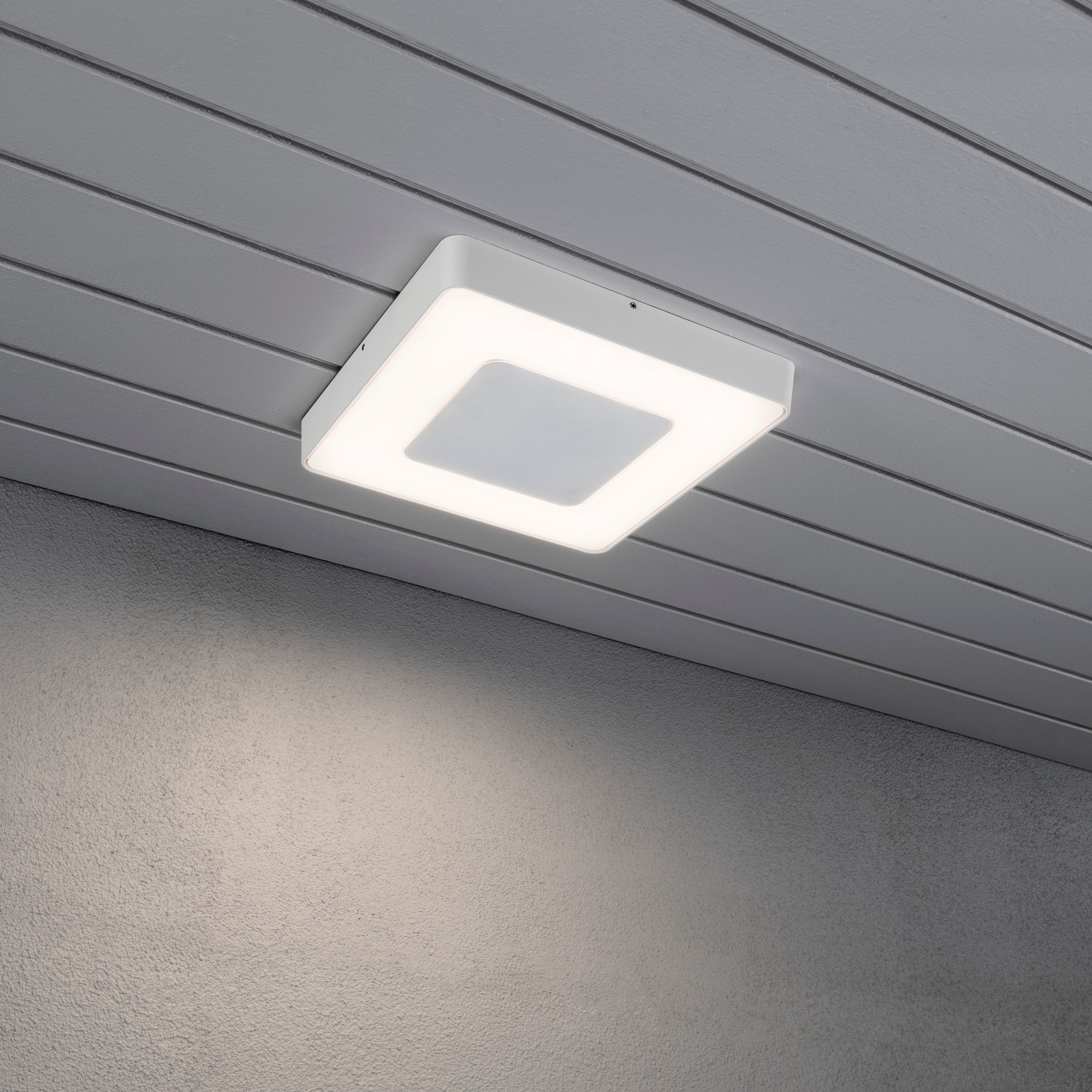 Vägglykta Gnosjö Konstsmide Carrara Square LED med Fjärrkontroll