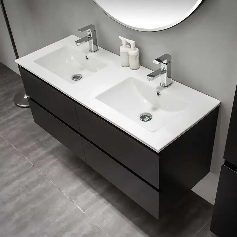 Tvättställsskåp Bathlife Eufori Svart