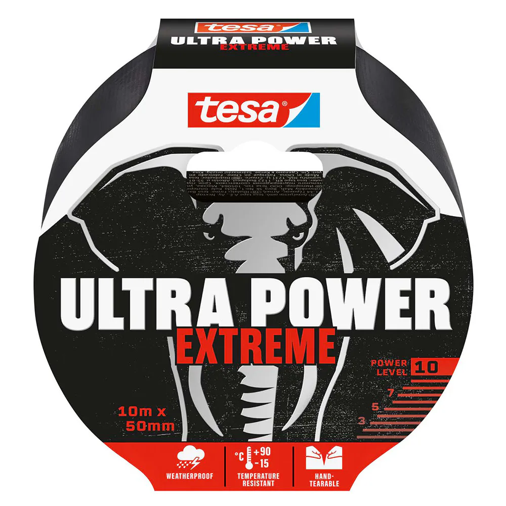 Reparationstejp Tesa 50 mm x 10 m Svart Extra