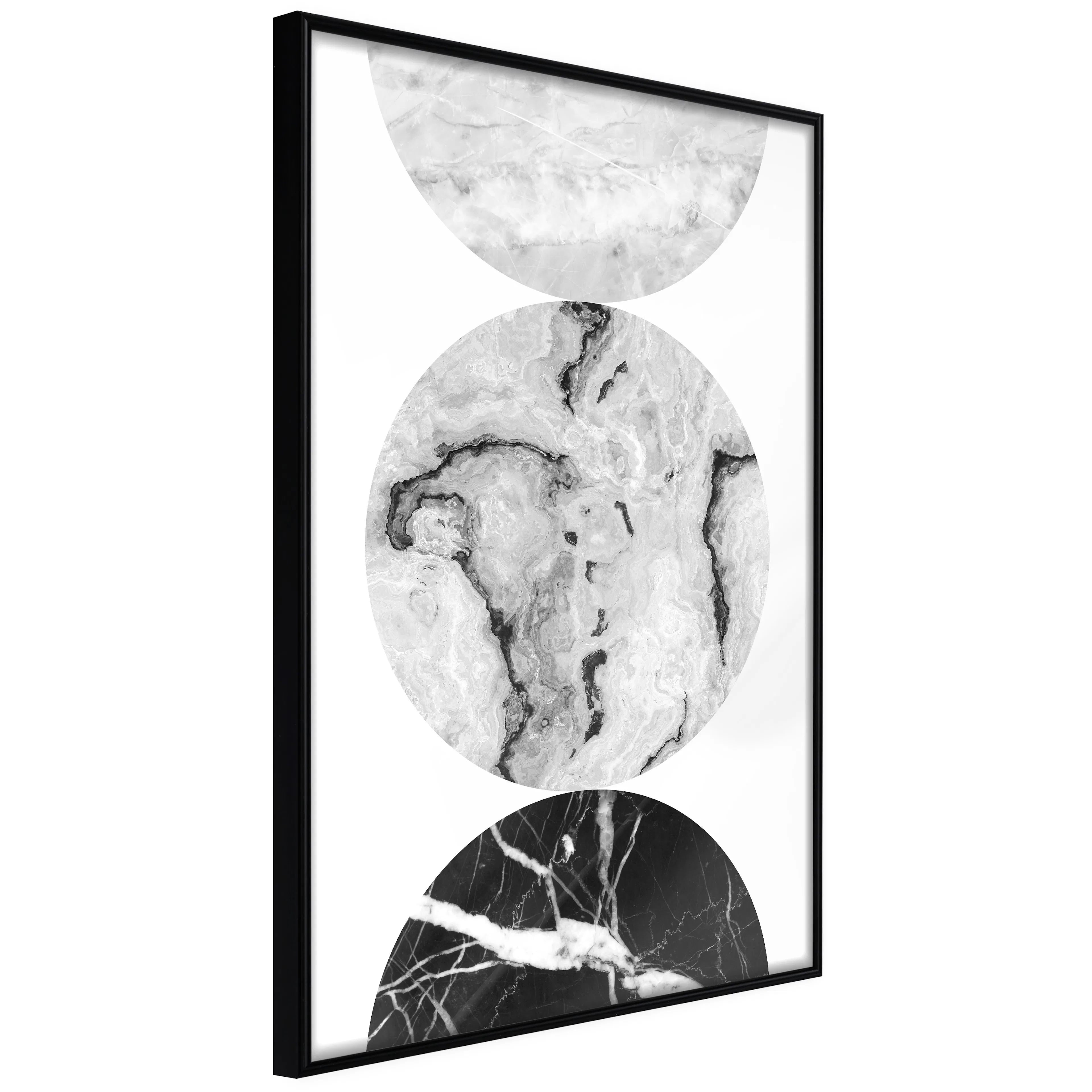 Affisch - Marble Wheels [Poster] 20x30 Svart ram, 20x30 cm
